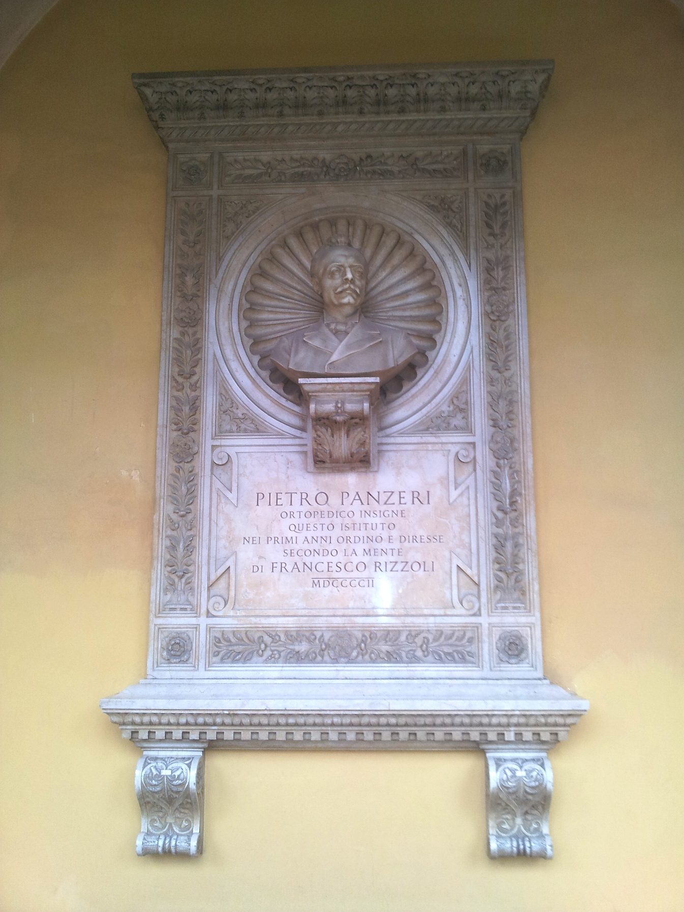 Pietro Panzeri's monument, Istituto Rizzoli, Bologna - 01.jpg